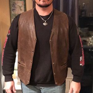 Leather vest